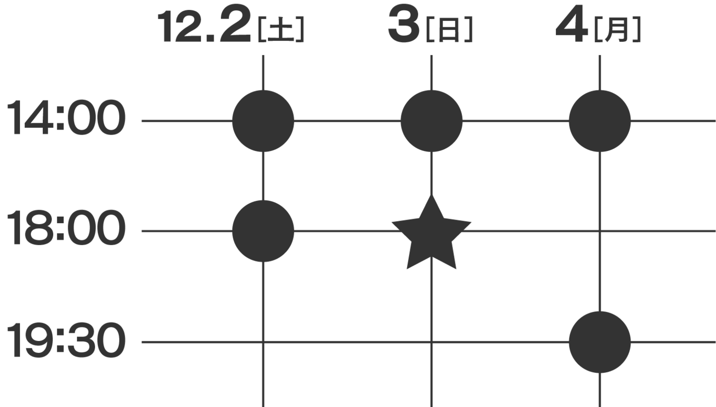 『骨はダラスに埋めてくれ』スケジュール